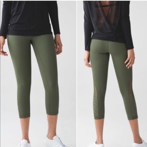 Lululemon Hi-Rise Minimalist Cropped Mesh Legging